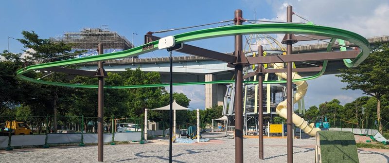 20 米公園滑軌遊具完工照